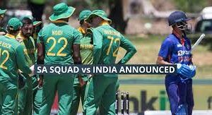 Indian team for the South African series