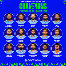 Indian Champions Trophy squad